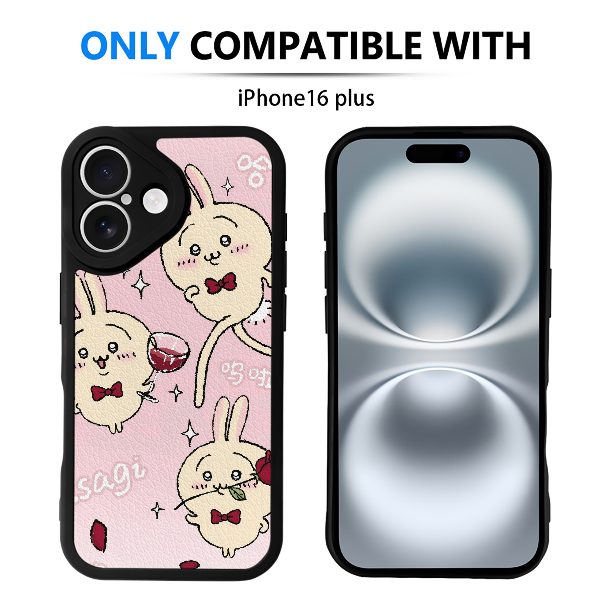 （画像用） ちいかわ Chii-kawa 【iPhone 16シリーズ対応】シリコンスマホケース（レザー調） 材質：シリコン